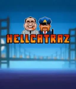 Enter the exciting world of Hellcatraz slot by Relax Gaming, showcasing a comic-style prisoner and a guard with the infamous Alcatraz prison and San Francisco skyline in the background. This graphic captures the fun and humor of an Alcatraz-inspired game, great for those who enjoy playful themes, offering a entertaining gaming experience. 